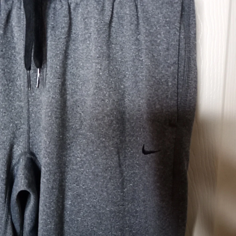 Nike Therma-Fit Joggers Soccer Trainer Pant Grey Zipper Elastic Ankle Wo…